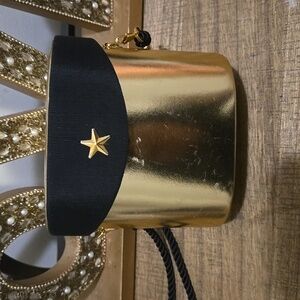Bob Mackie Gold and Black Women's Bucket Bag Vintage‎